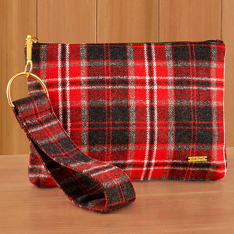 Charlie Paige Skylar Plaid Wristlet