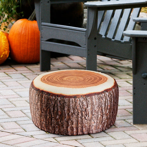 Inflatable Outdoor Tree Trunk Pouf