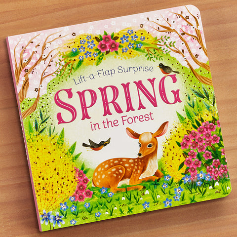 "Spring in the Forest" Lift-a-Flap Children's Board Book by Rusty Finch