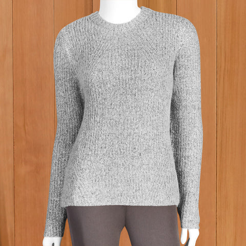 Charlie Paige Plush Boucle Crew Neck Sweater