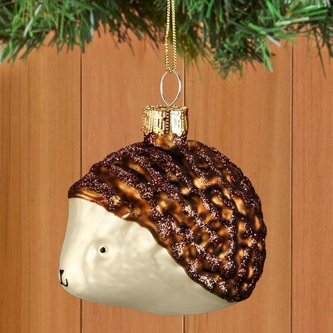 Glass Hedgehog Ornament