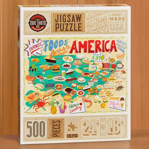 World Food Puzzle - 64 Piece Jigsaw Puzzle - Explore Dishes From Aroun