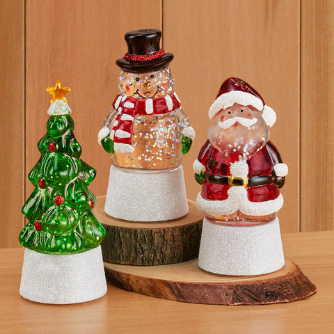 LED Snow Globe Figurines